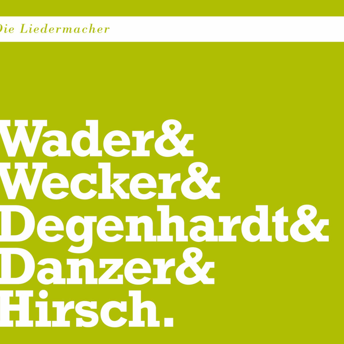 Album cover of Die Liedermacher