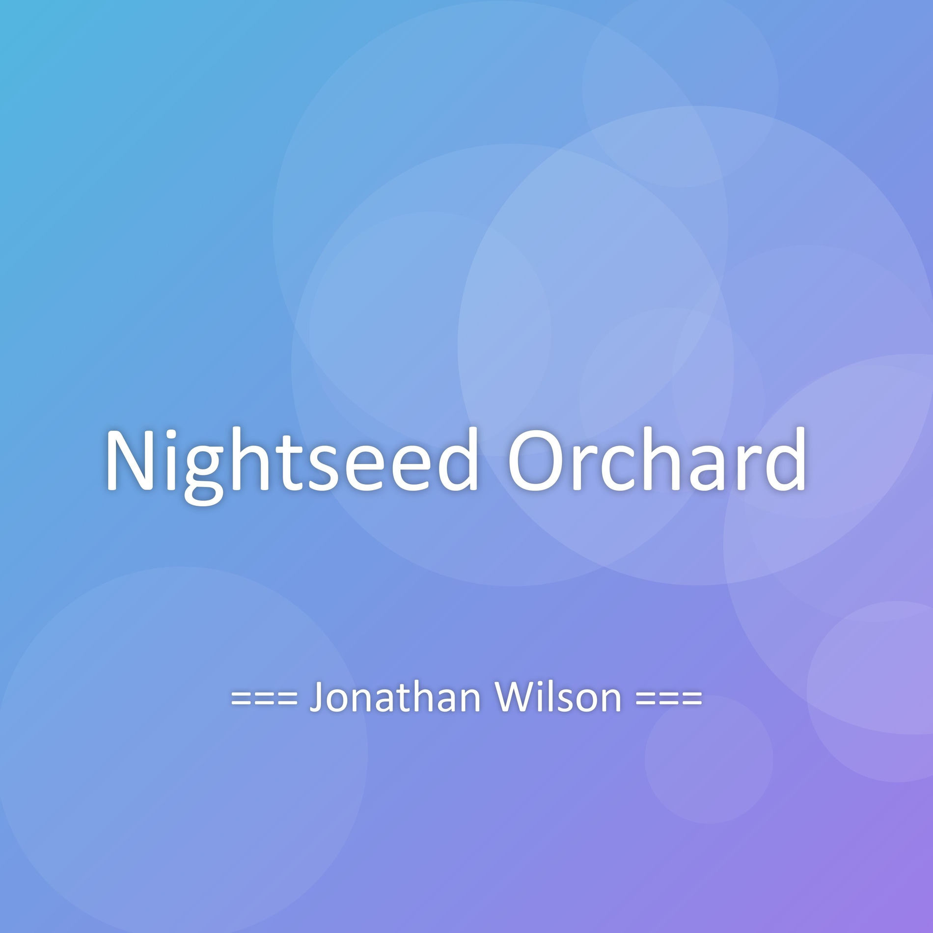 Album cover of Nightseed Orchard