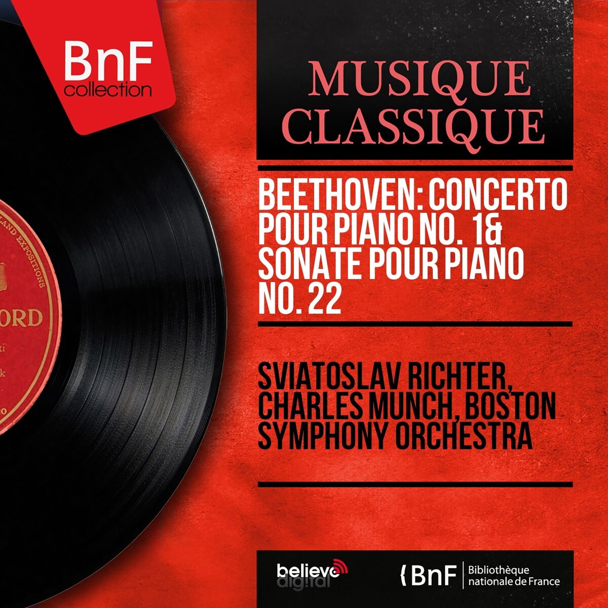 Album cover of Beethoven: Concerto pour piano No. 1 & Sonate pour piano No. 22 (Mono Version)