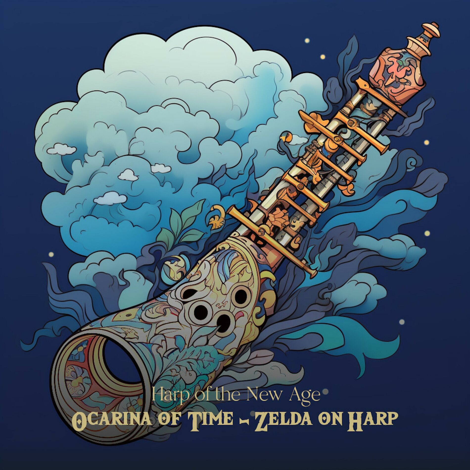Album cover of Ocarina of Time - Zelda on Harp