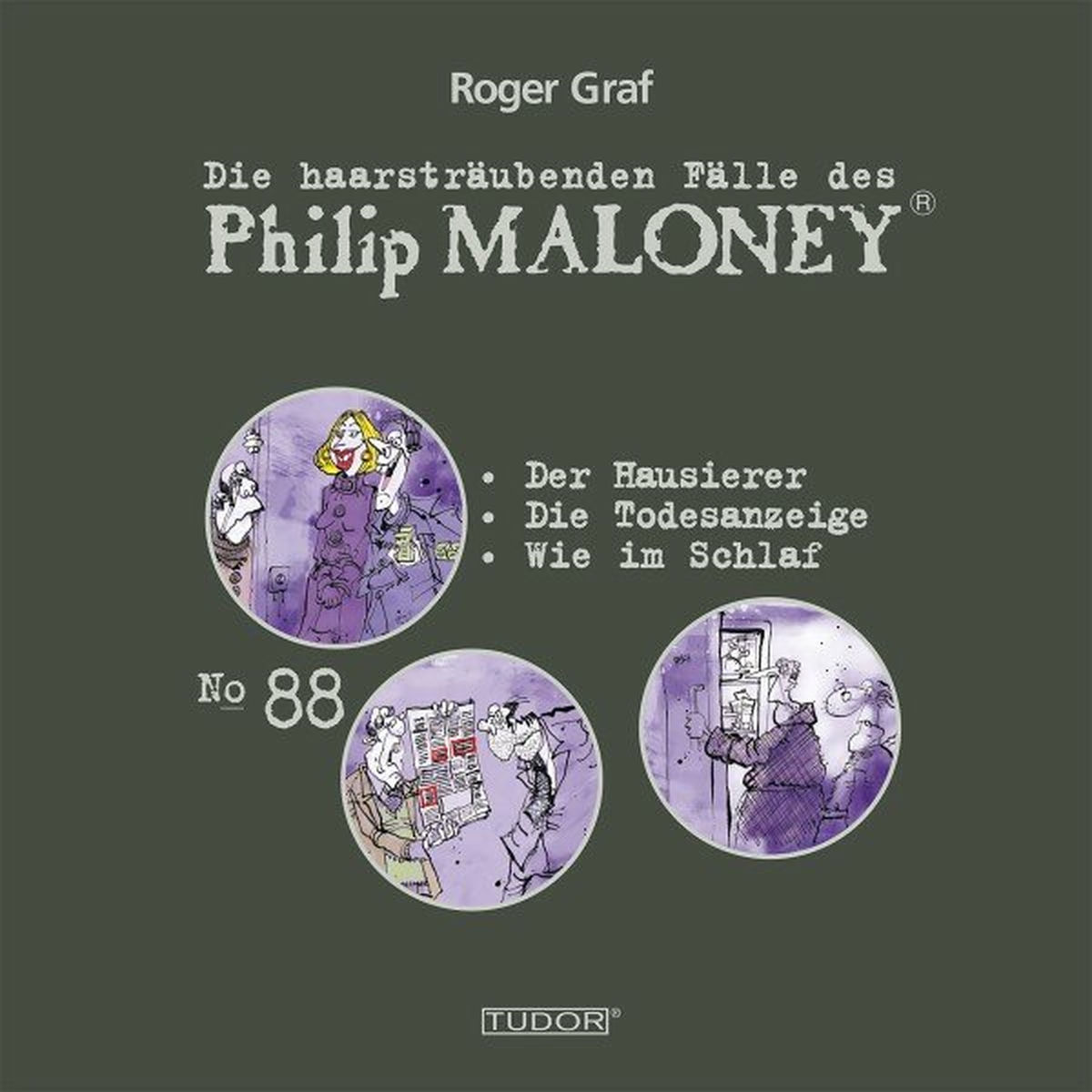 Album cover of Die haarsträubenden Fälle des Philip Maloney, No.88 (Der Hausierer, Die Todesanzeige, Wie im Schlaf)