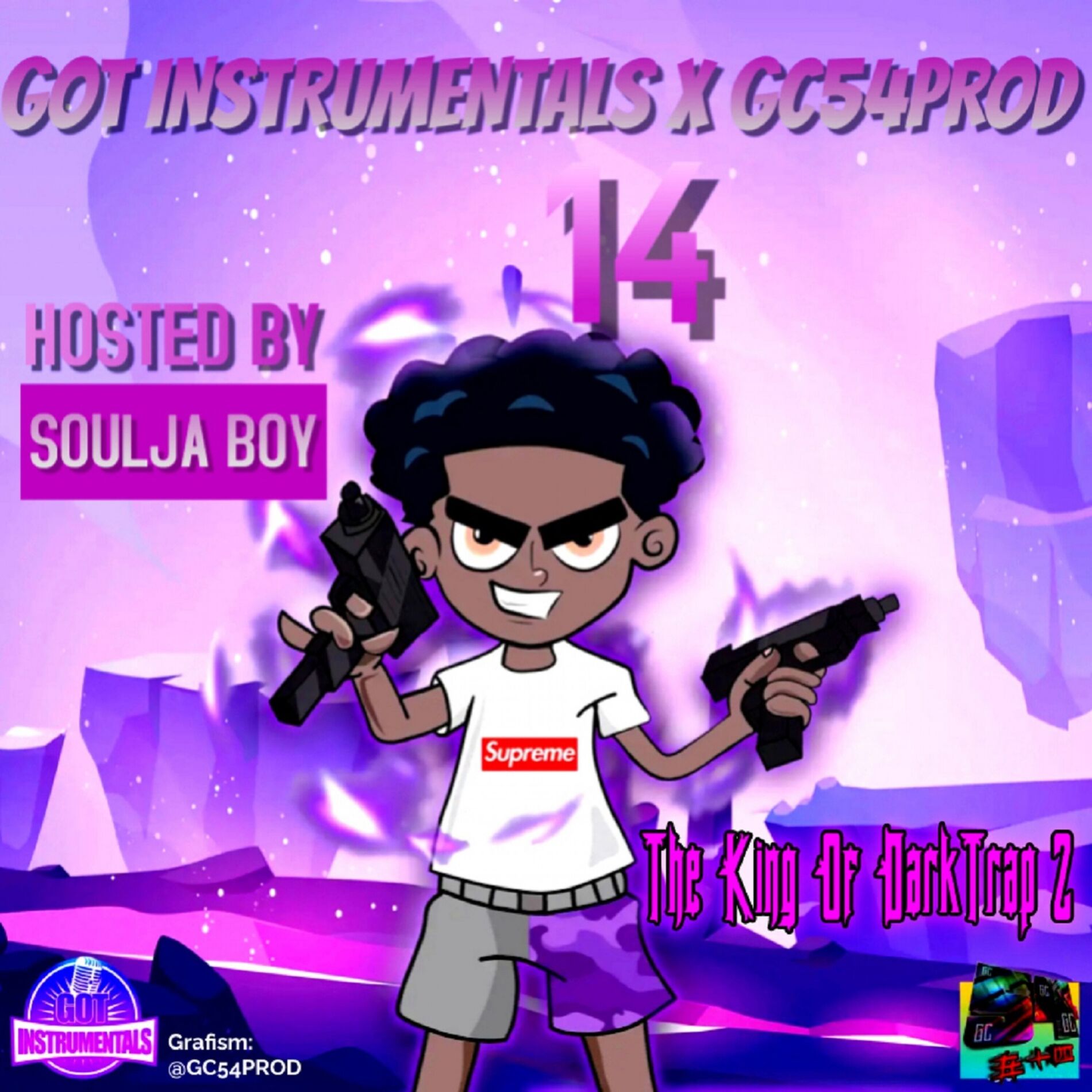 Album cover of GotInstrumentals x GC54PROD 14 - The King Of DarkTrap 2 (Hosted by Soulja Boy)