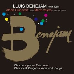 Cover of Lluís Benejam I Agell: Obra Per a Piano I Vocal