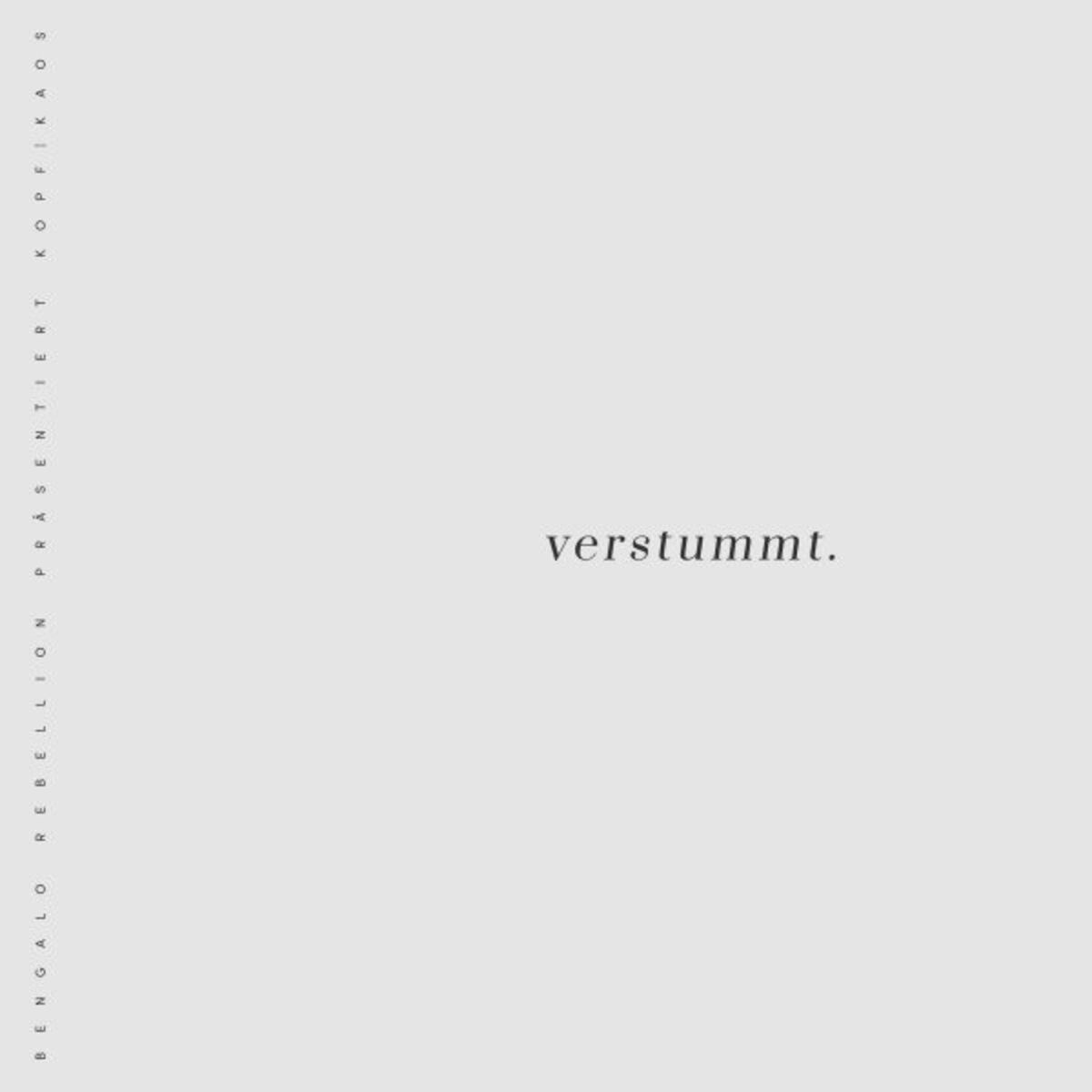 Album cover of Verstummt