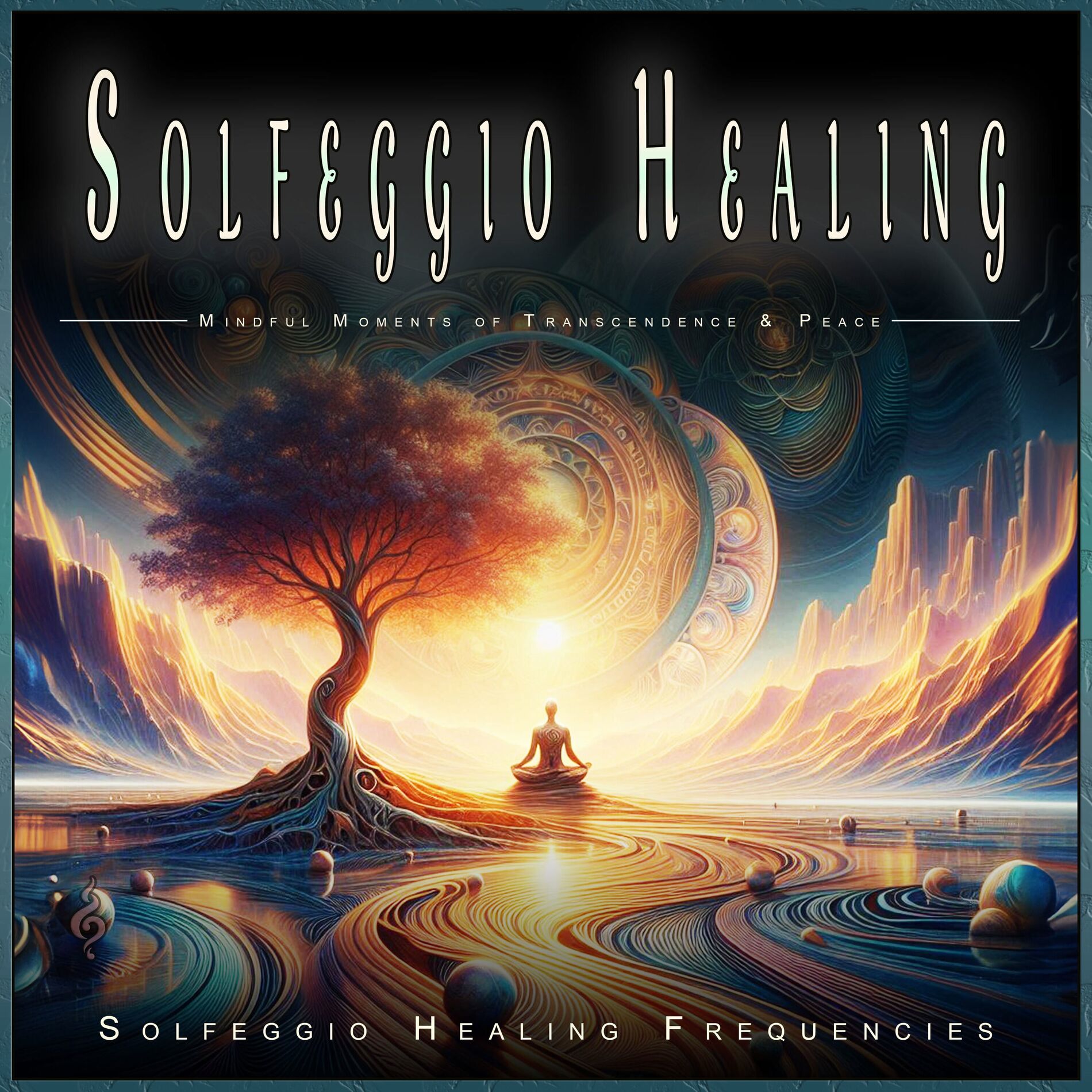 Album cover of Solfeggio Healing: Mindful Moments of Transcendence & Peace