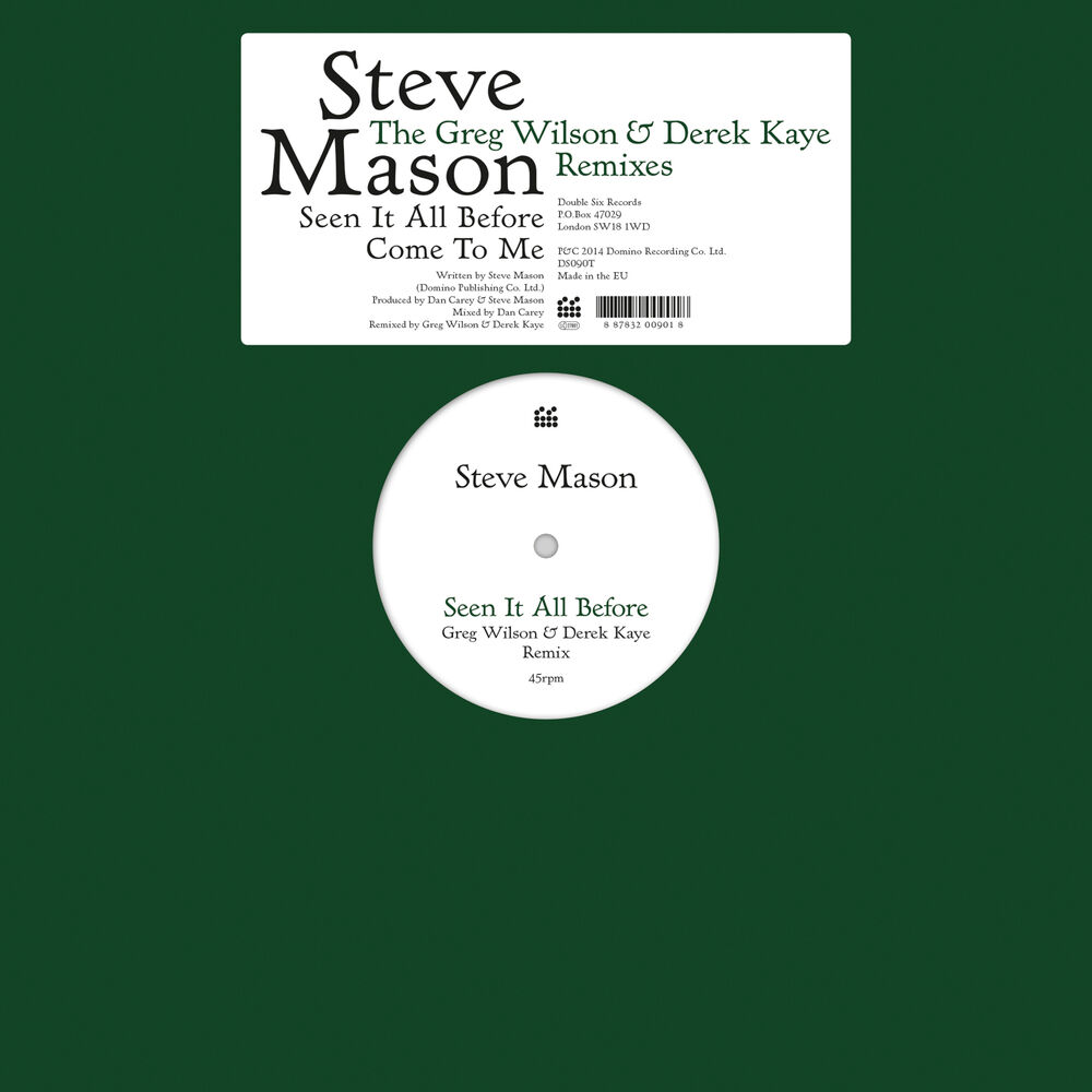 Picture of Seen It All Before/Come To Me - The Greg Wilson & Derek Kaye Remixes