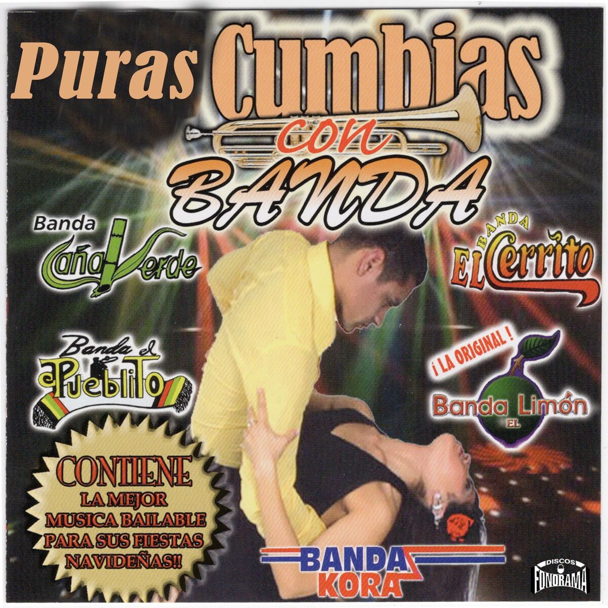 Album cover of Puras Cumbias Con Banda