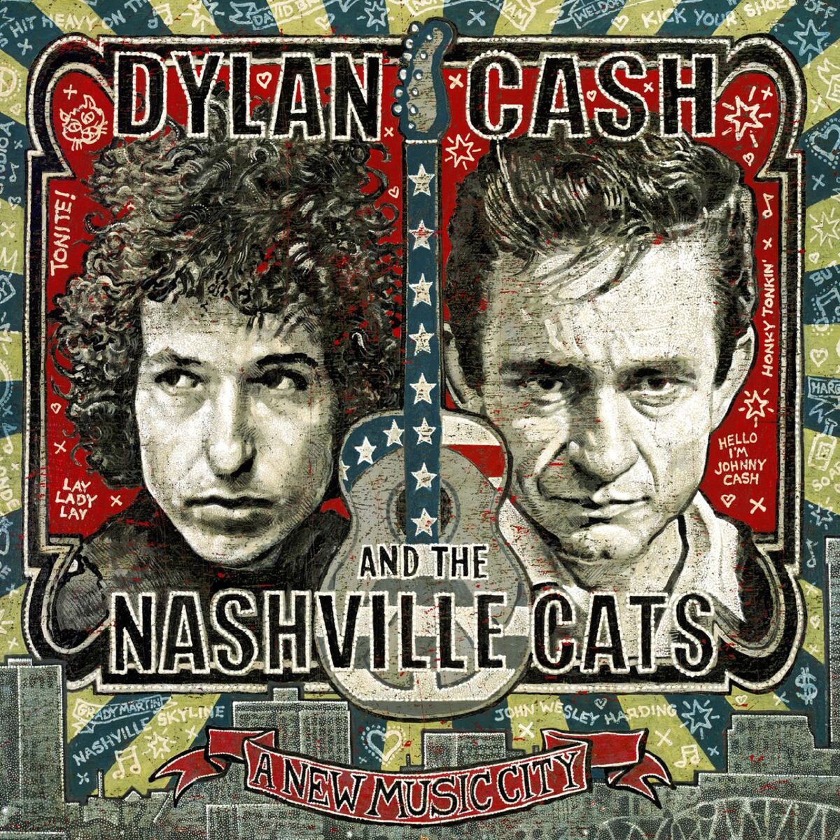 Album cover of Dylan, Cash, and the Nashville Cats: A New Music City