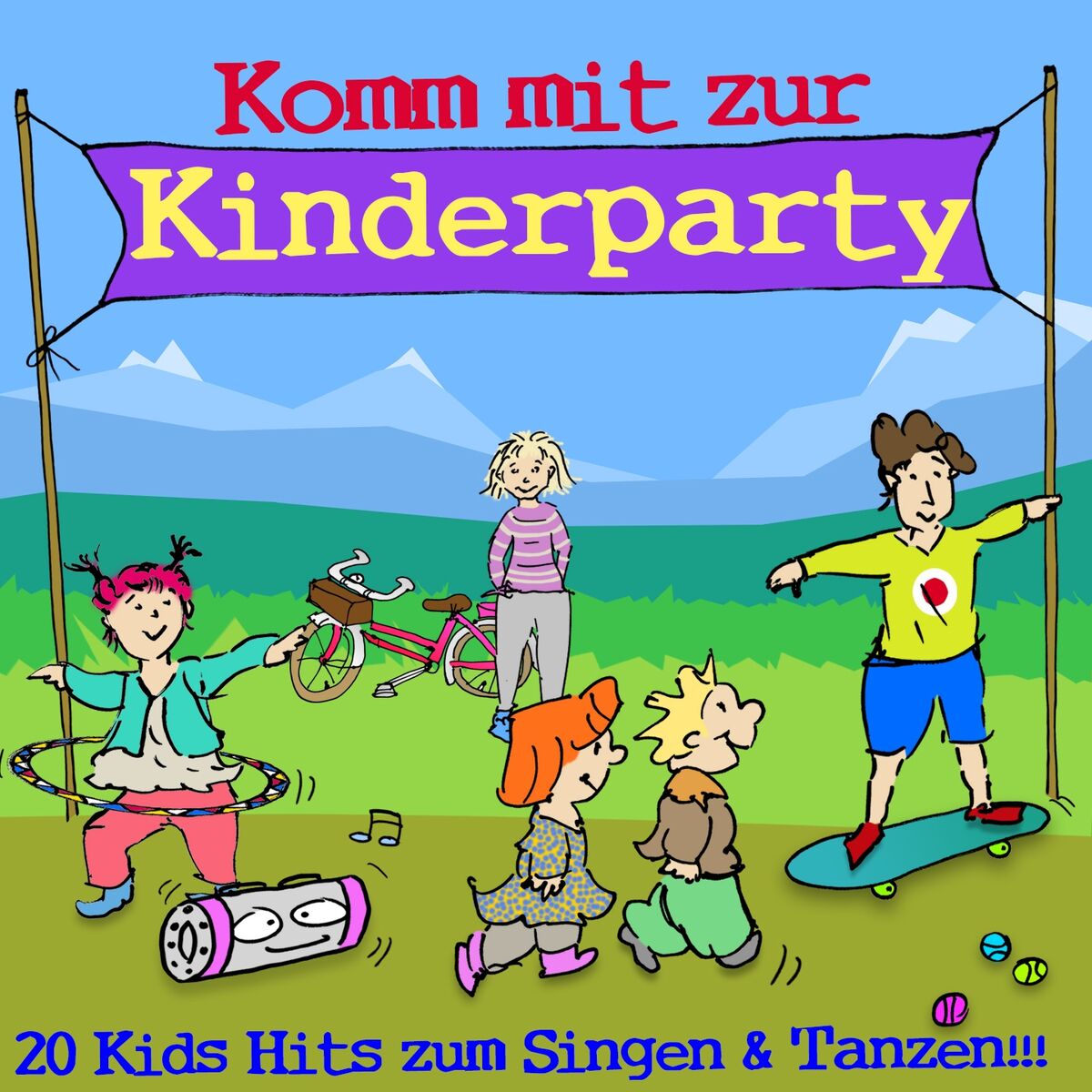 Album cover of Komm mit zur Kinderparty (20 Kids Hits zum Singen und Tanzen)