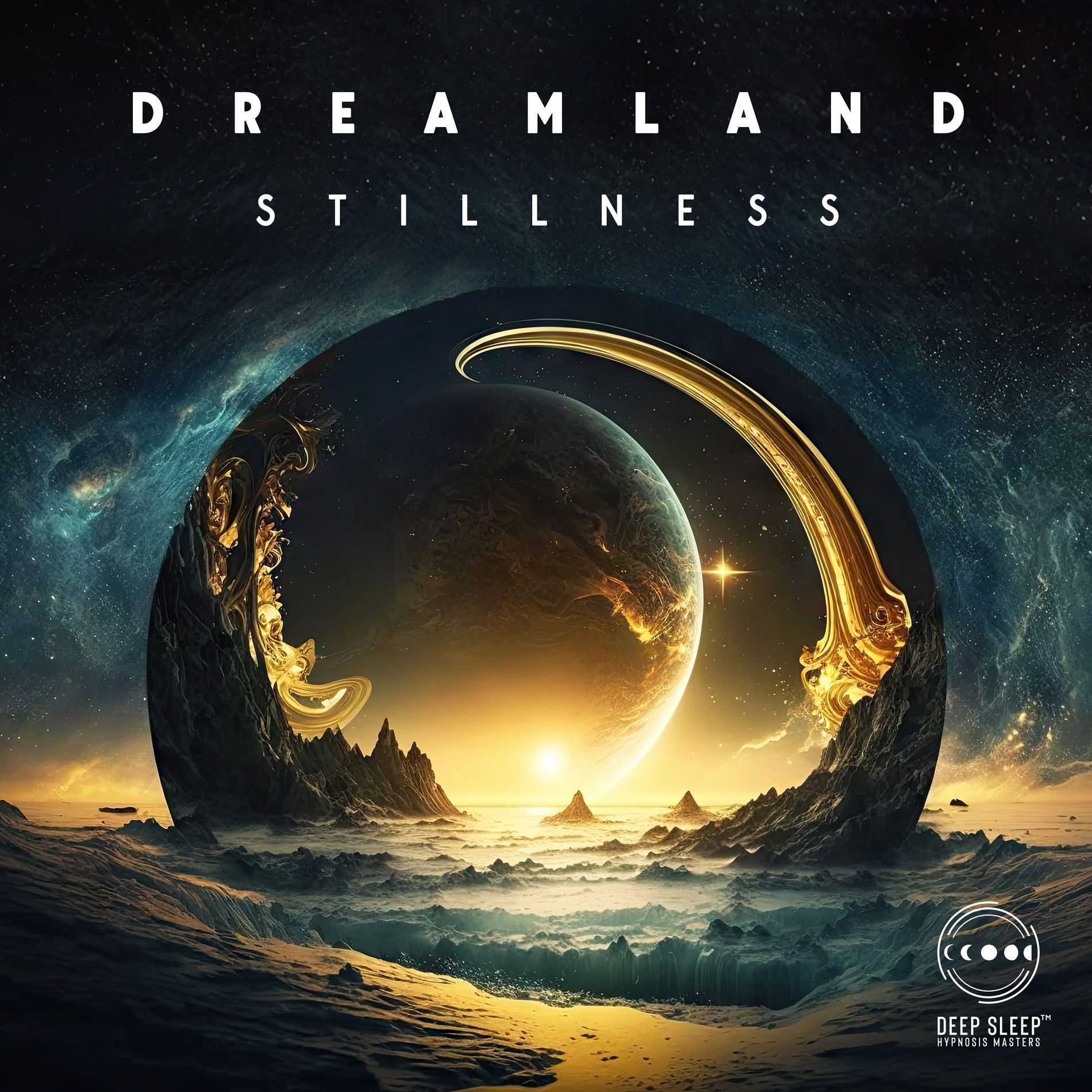 Album cover of Dreamland Stillness: Alluring Sleep Core Music, Sleeping Serenity and Deep Rest, Nightly Stress Relief