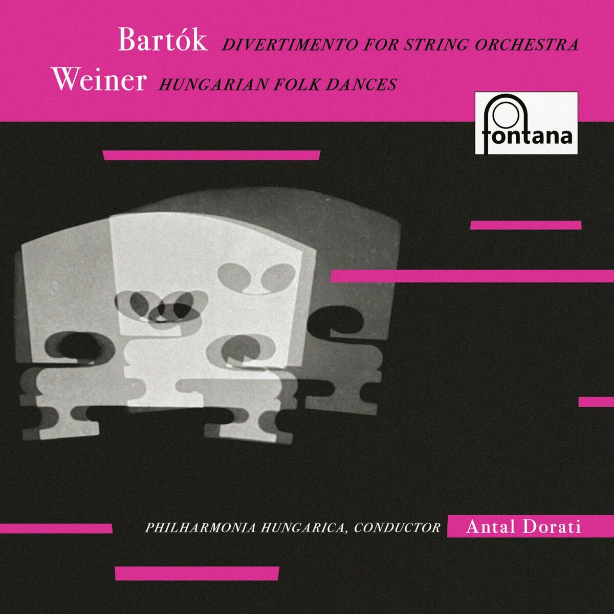 Album cover of Bartók: Divertimento for Strings; Weiner: Hungarian Folk Dances (Antal Doráti – Philharmonia Hungarica – The Mercury Masters Vol. 7)