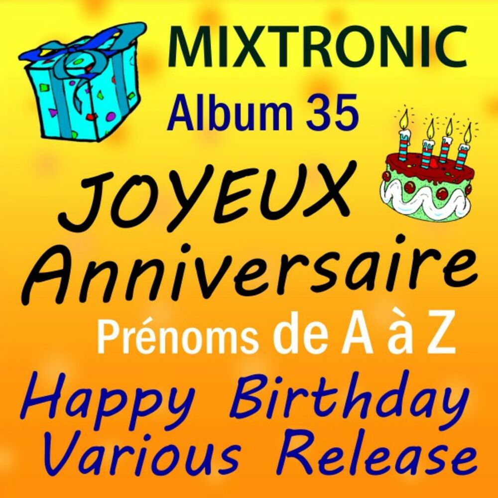 Picture of Joyeux Anniversaire Prénoms de A à Z Album 35
