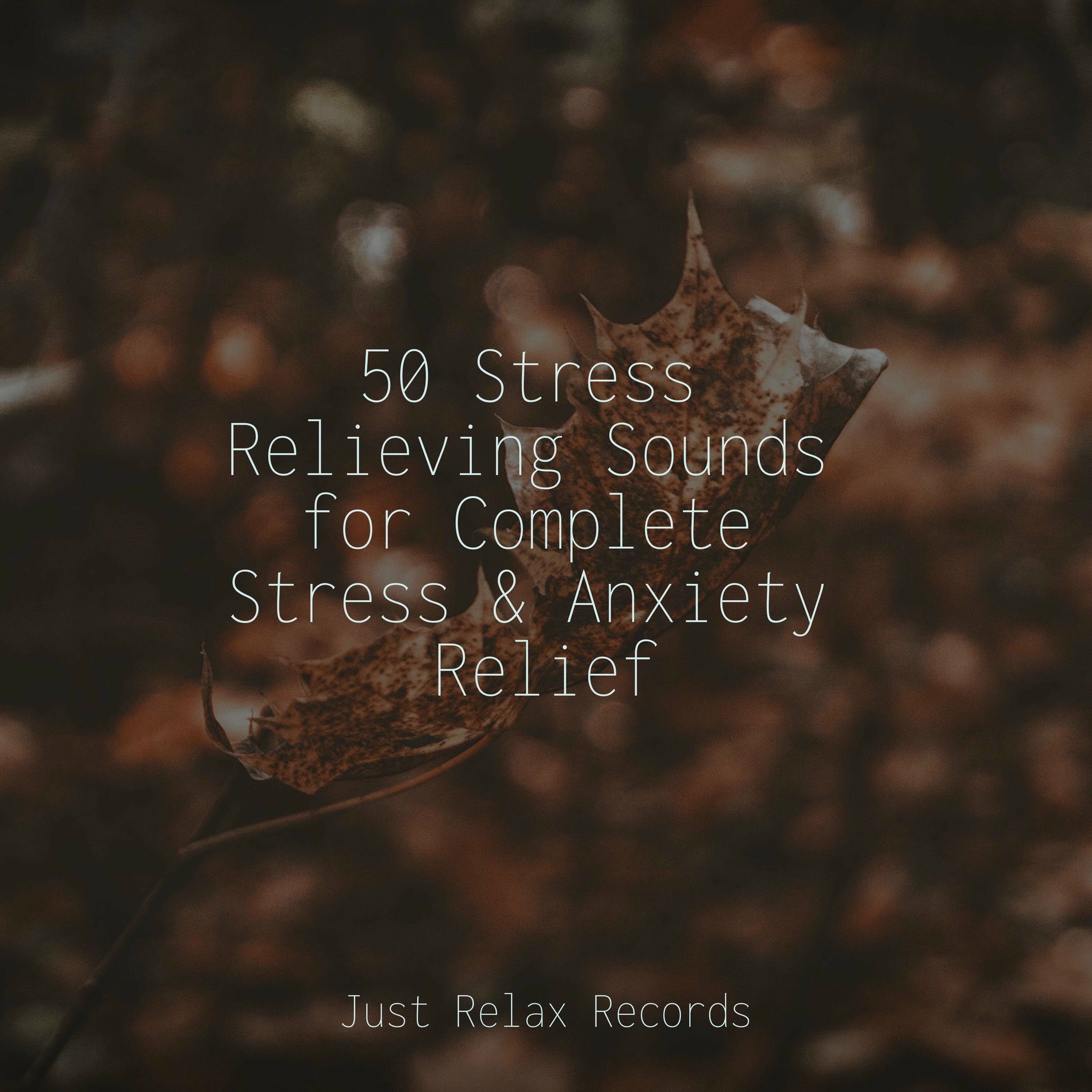 Album cover of 50 Stress Relieving Sounds for Complete Stress & Anxiety Relief