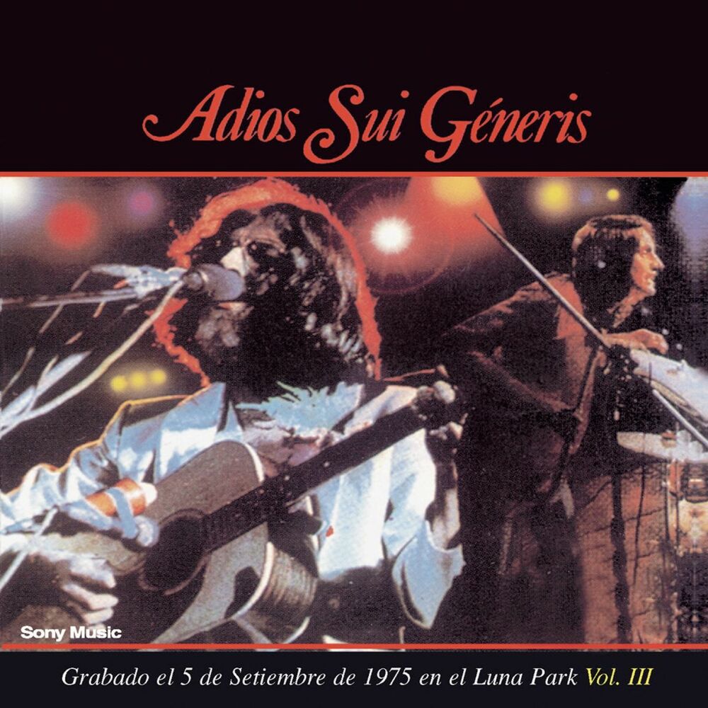 Picture of Adios Sui Generis Vol III