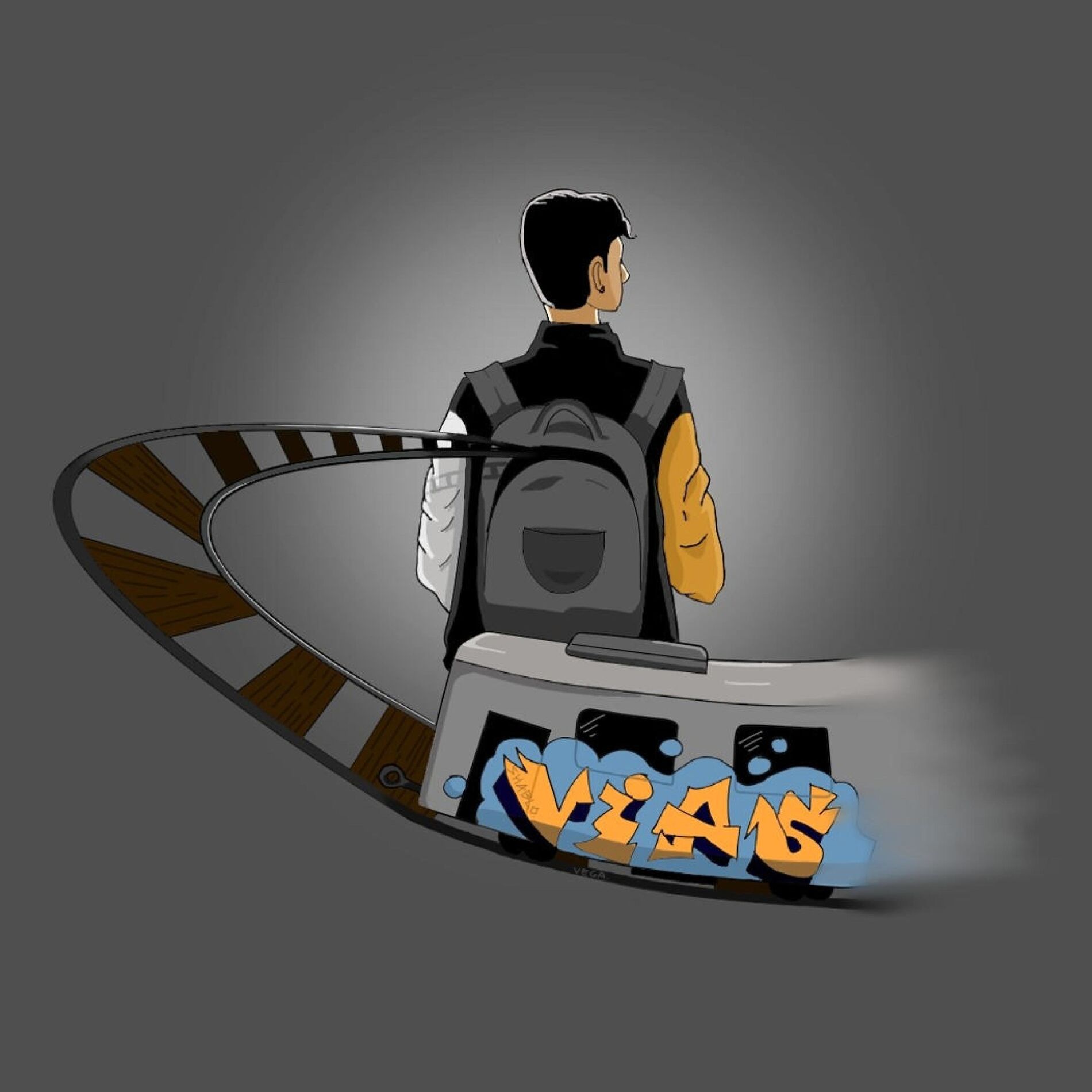 Album cover of Vías (feat. Lemon & Laion)