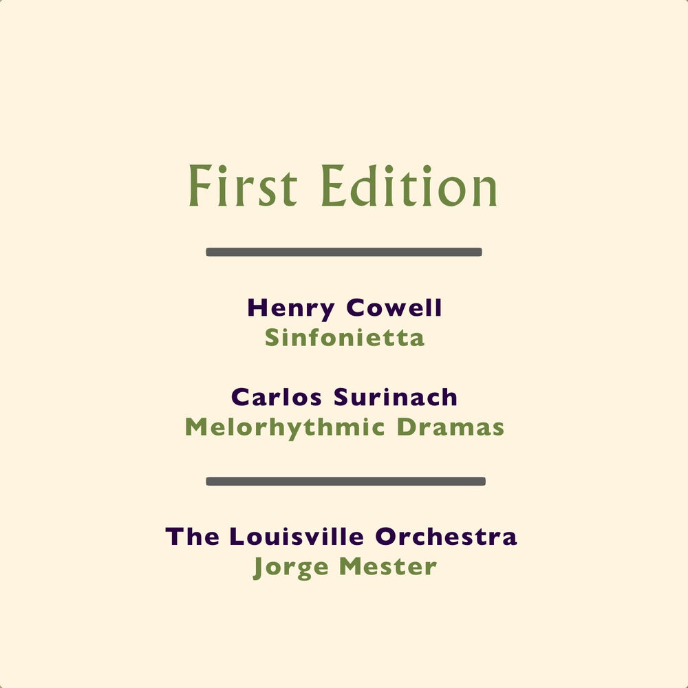Picture of Henry Cowell: Sinfonietta - Carlos Surinach: Melorhythmic Dramas