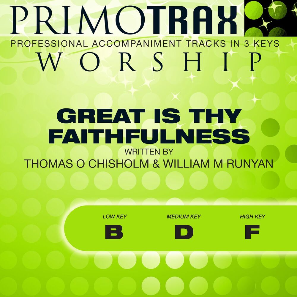 Picture of Great Is Thy Faithfulness (Worship Primotrax) [Performance Tracks] - EP