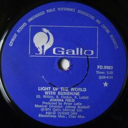 Cover of Light up the World with Sunshine