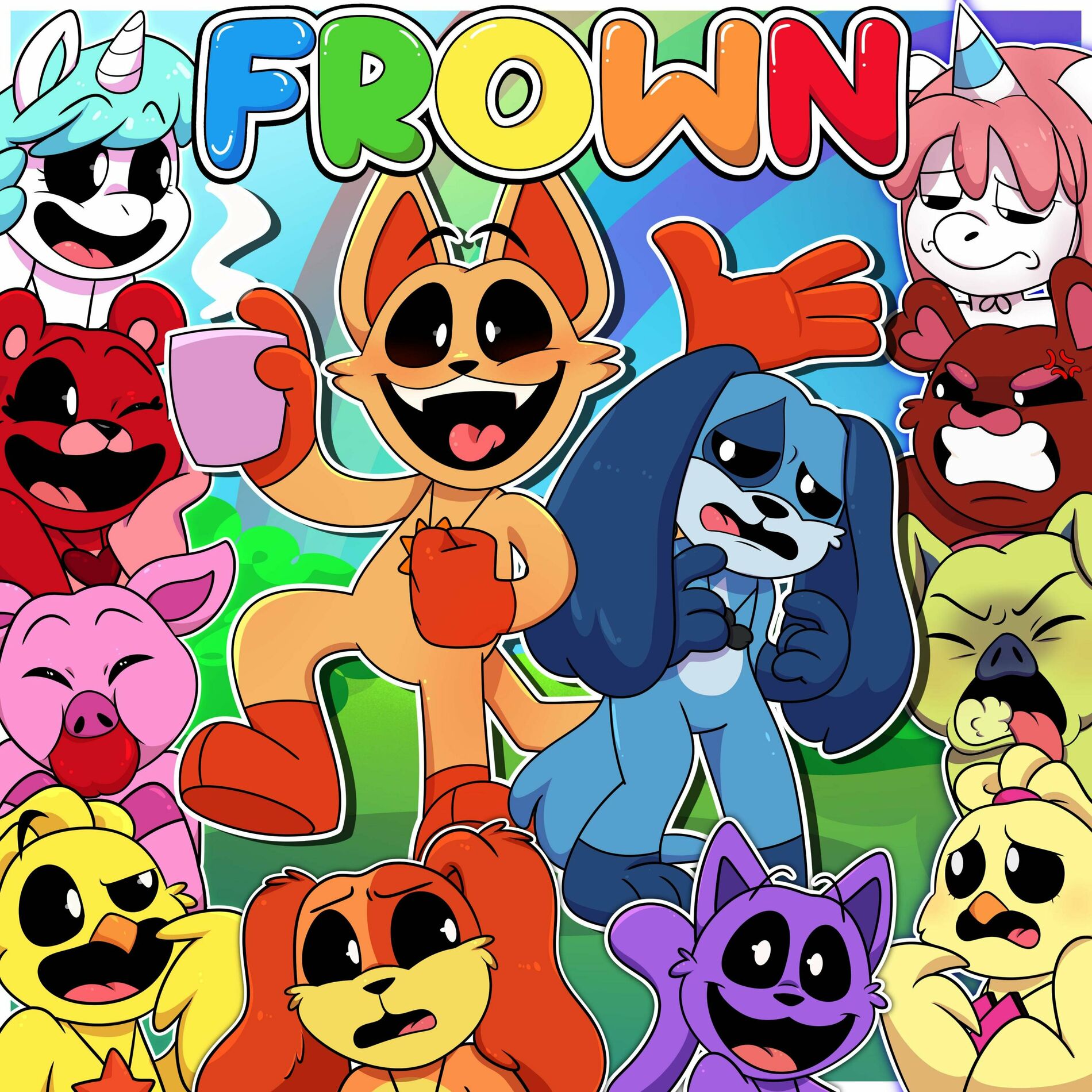 Album cover of Frown Everyday! (Frowning Critters Theme Song) (feat. ivi & Jelzyart)