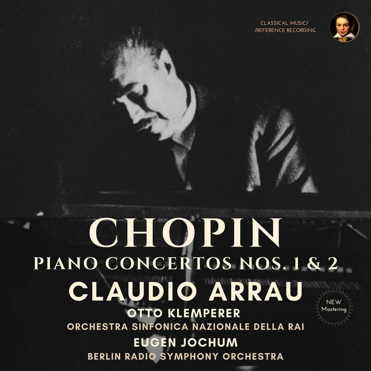 Album cover of Chopin: Piano Concertos Nos. 1 & 2 by Claudio Arrau (2023 Remastered, Live concert 1954)