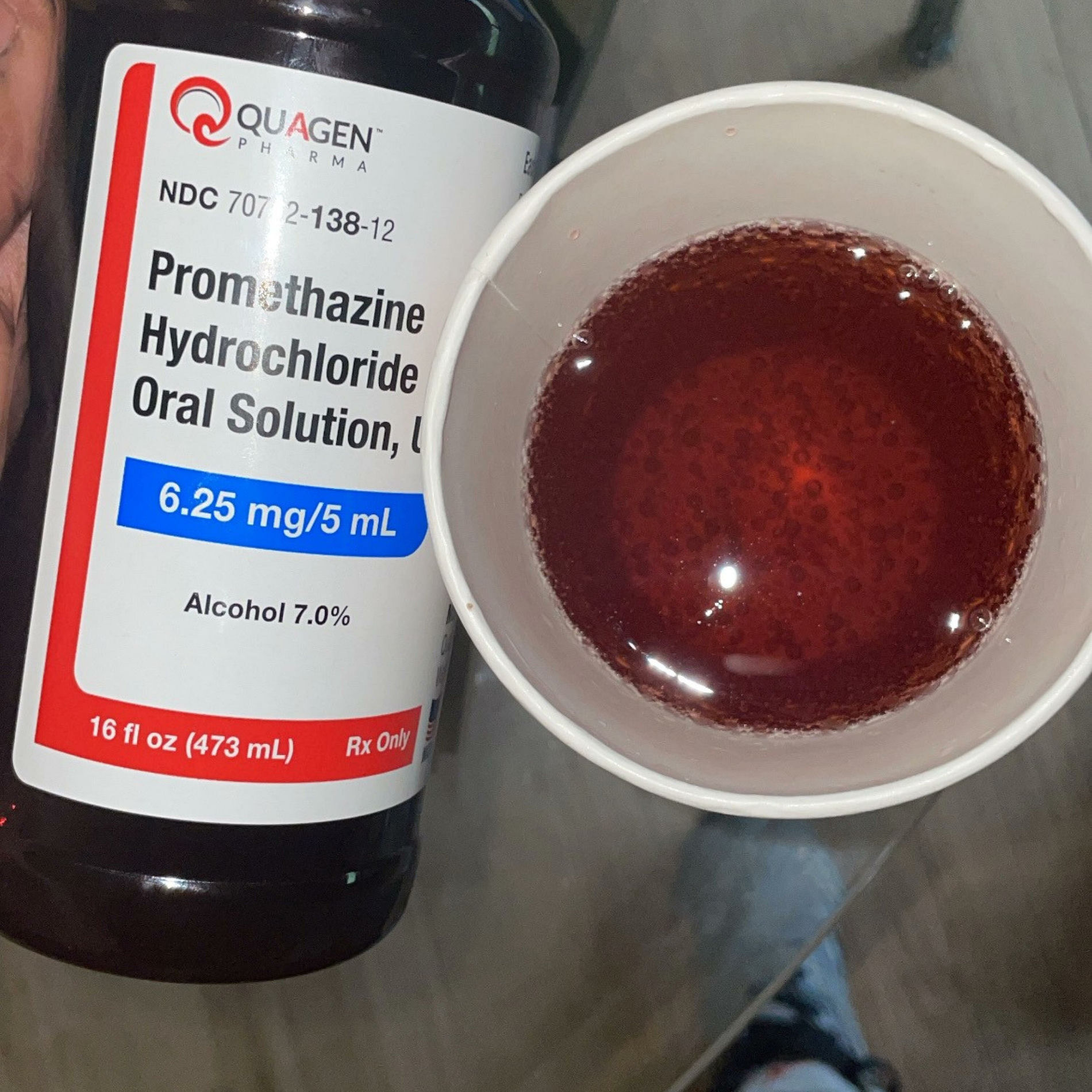 Quagen Pharma Promethazine Codeine Flasche im Premium THC Store