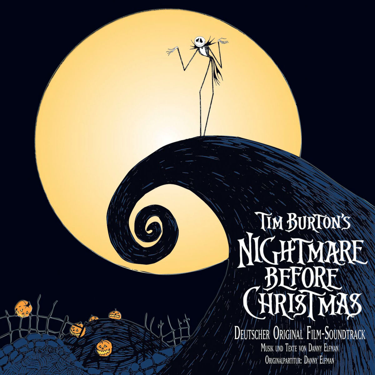 Album cover of Tim Burton's Nightmare Before Christmas (Deutscher Original Film-Soundtrack)