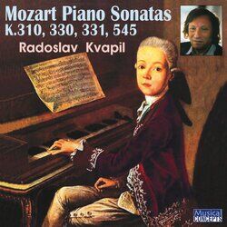Cover of Mozart: Piano Sonatas K 310, 330, 331 & 545 - Kvapil