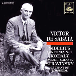 Cover of De Sabata Conducts Sibelius, Kodály, Stravinsky