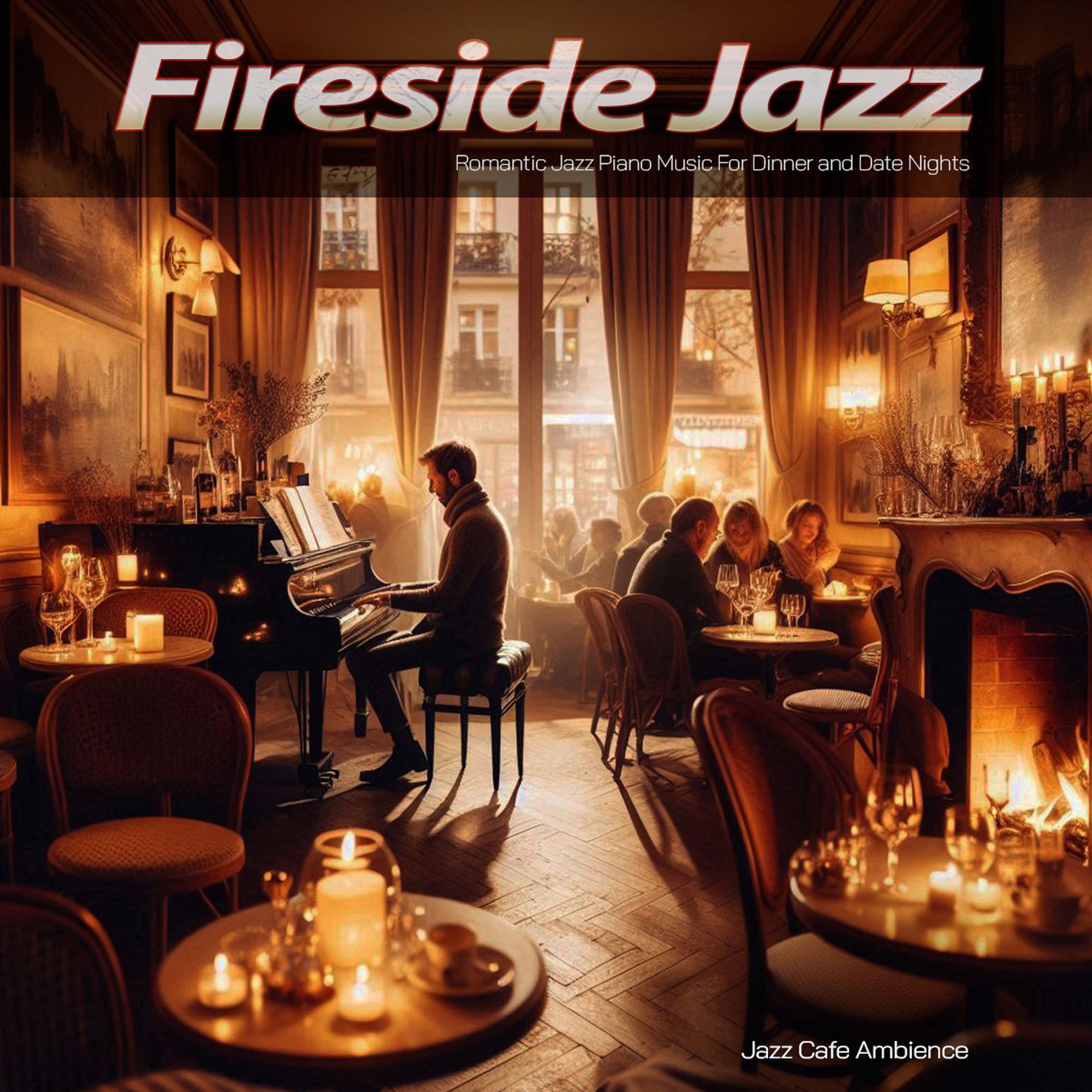 Album cover of Fireside Jazz - Romantic Jazz Piano Music For Dinner and Date Nights