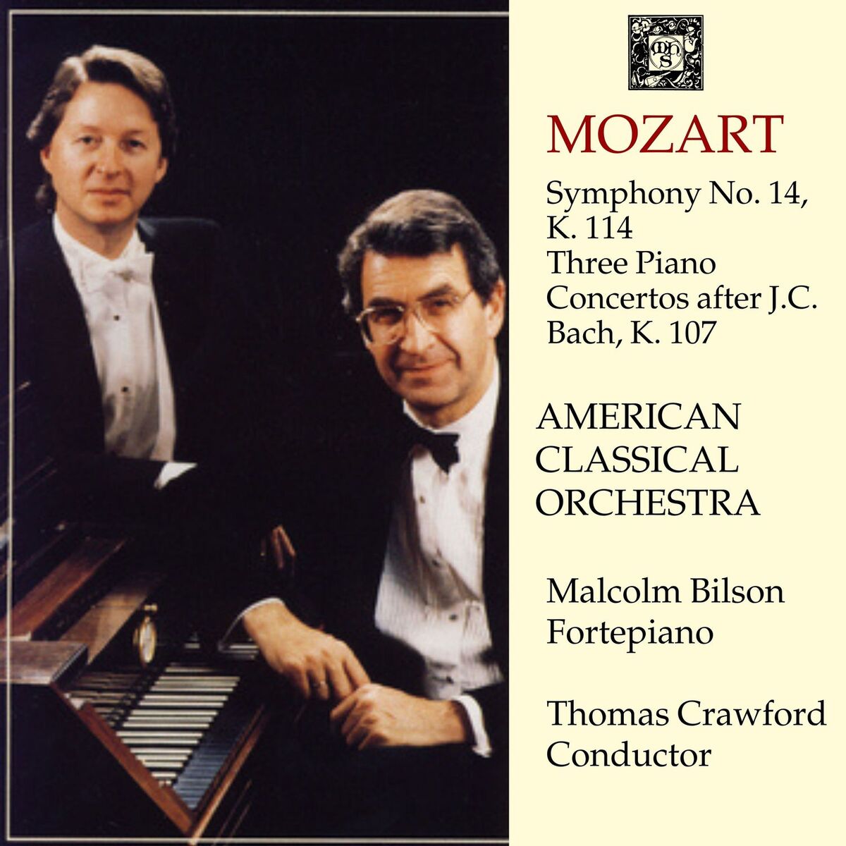 Album cover of Mozart: Symphony No. 14, K. 114; Three Piano Concertos after J.C. Bach, K. 107