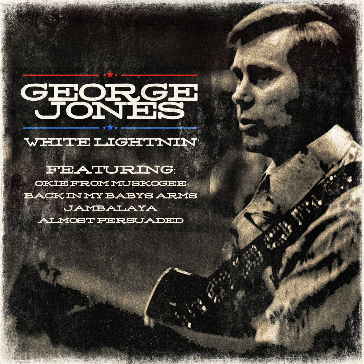 Album cover of George Jones - White Lightnin'
