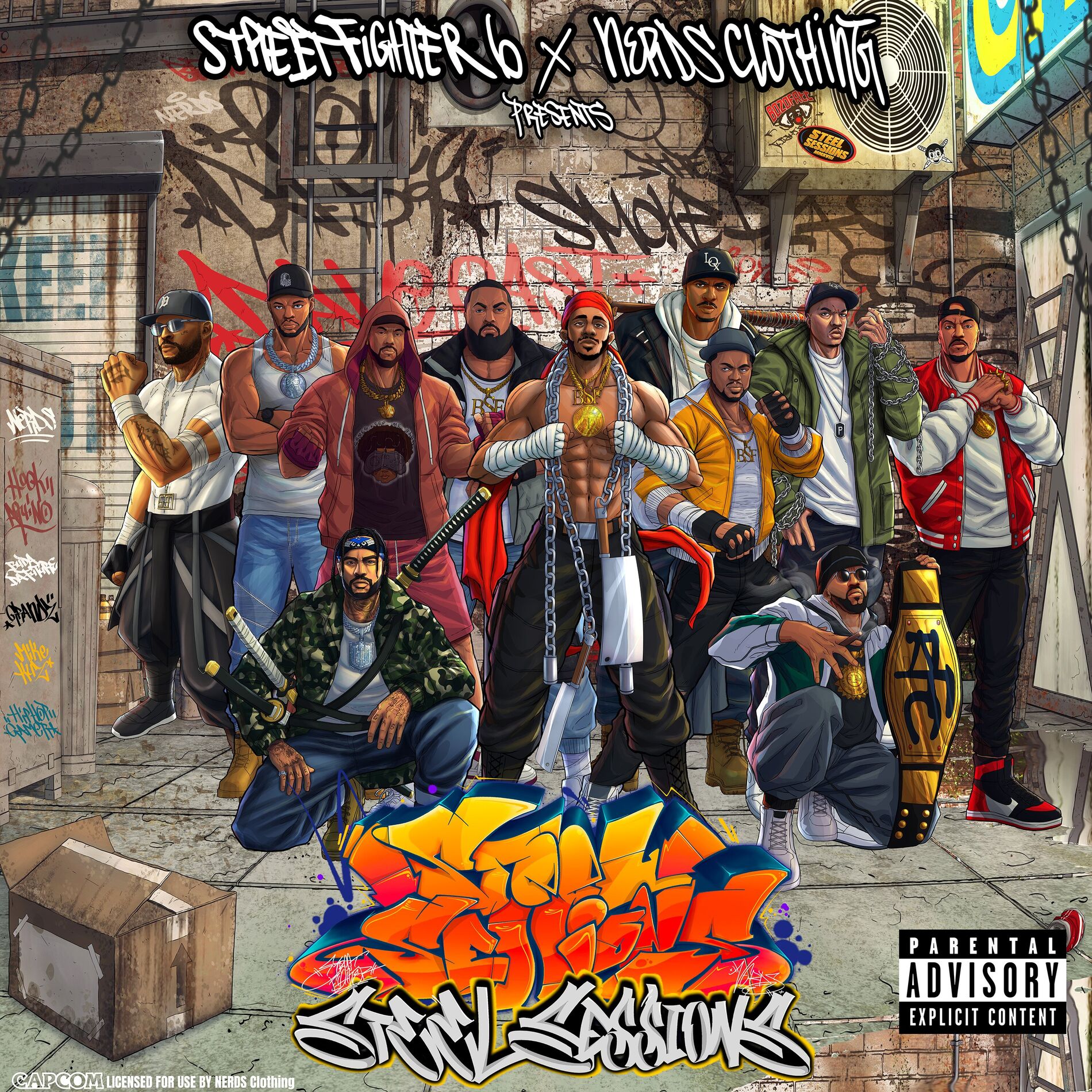 Album cover of Street Fighter 6 x NERDS Clothing Presents: Steel Sessions (Instrumentals)