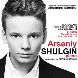 Cover of Arseniy Shulgin Plays Mozart & Grieg