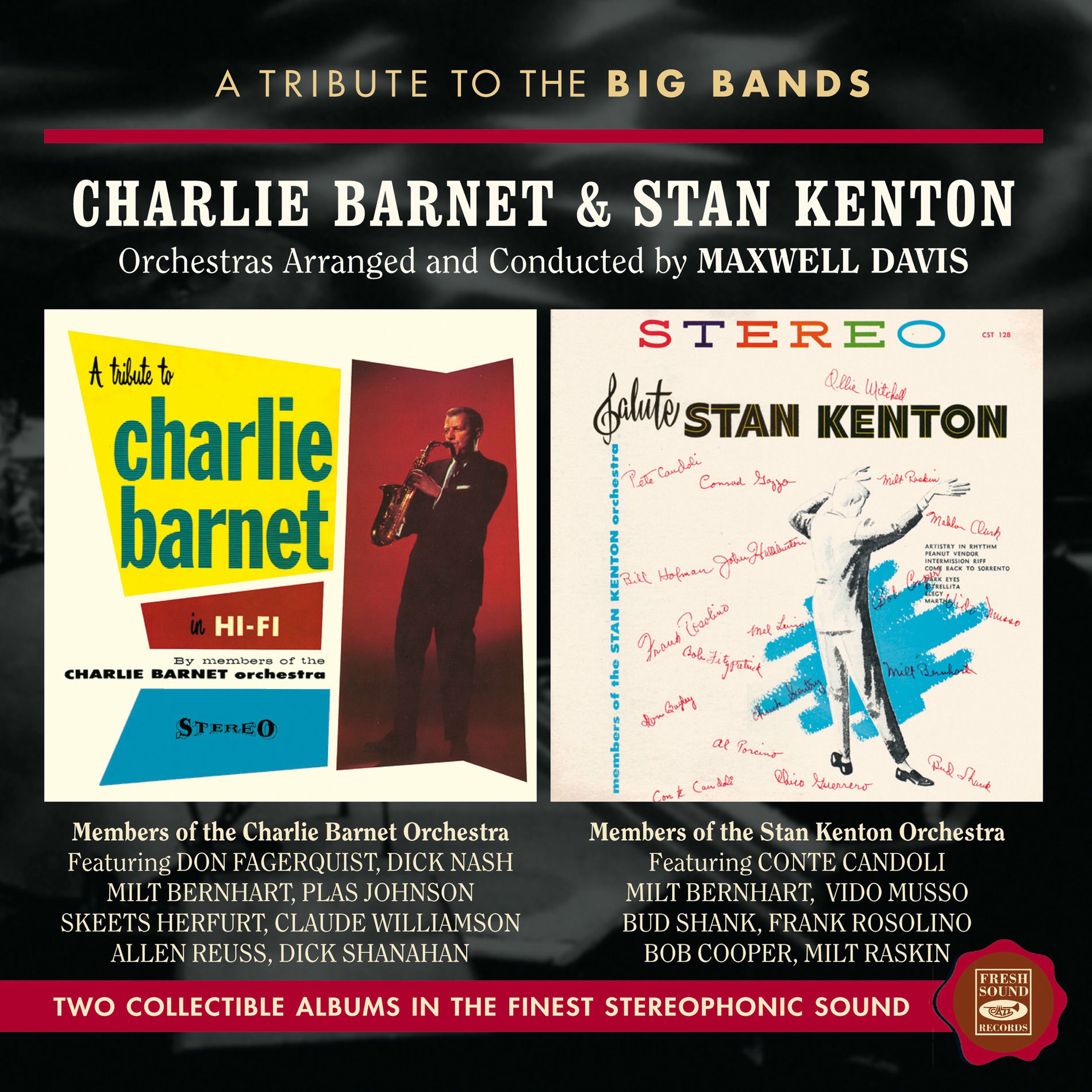 Album cover of A Tribute to the Big Bands: Charlie Barnet & Stan Kenton