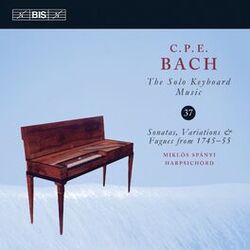 Cover of C.P.E. Bach: The Solo Keyboard Music, Vol. 37
