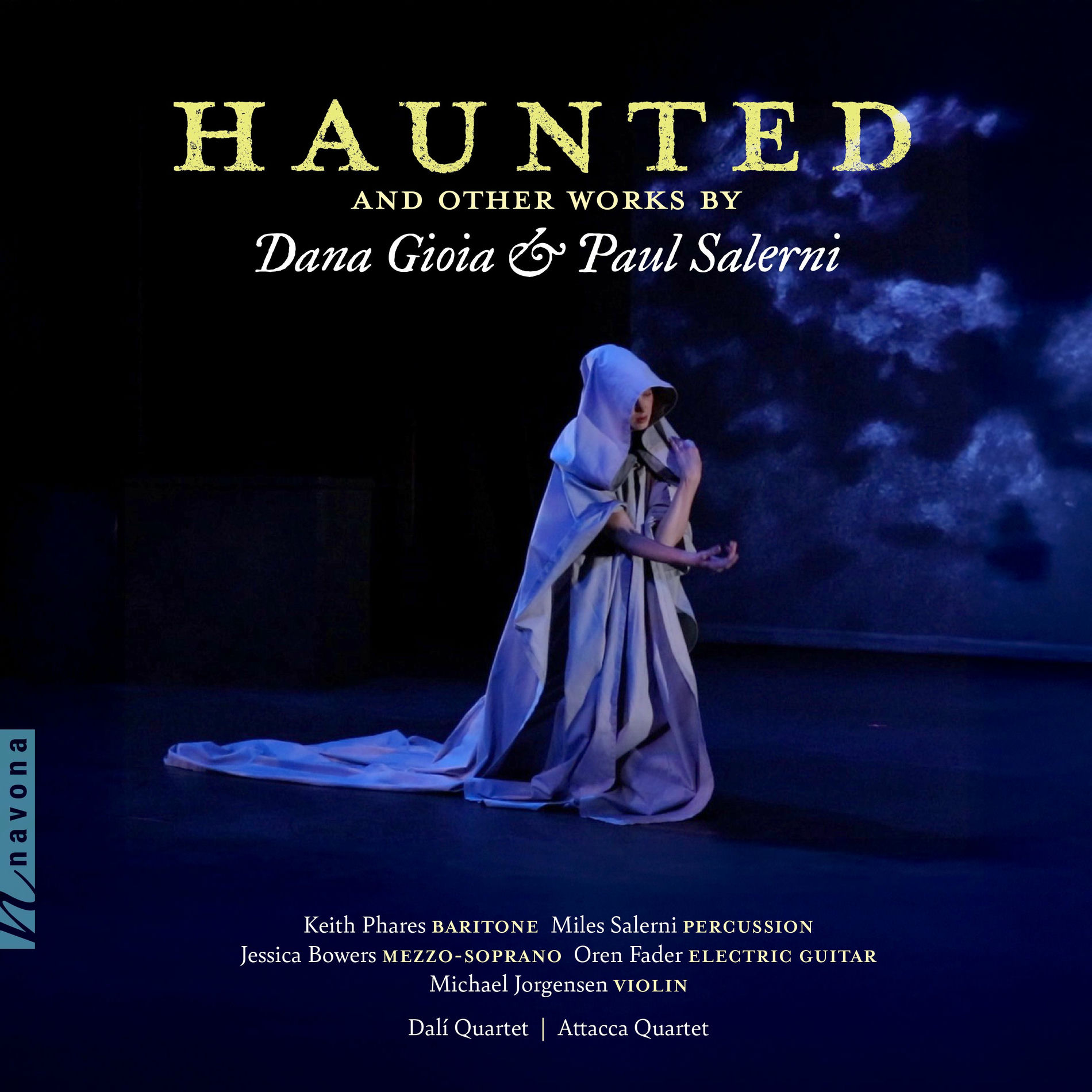 Album cover of Haunted and Other Works by Dana Gioia & Paul Salerni