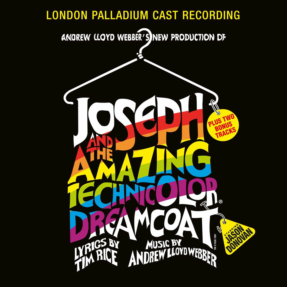 Album cover of Andrew Lloyd Webber's New Production of Joseph and the Amazing Technicolor Dreamcoat