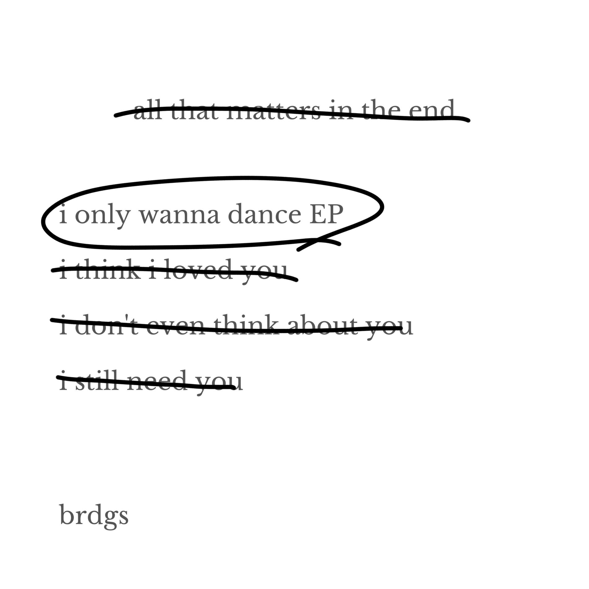 Album cover of I Only Wanna Dance EP