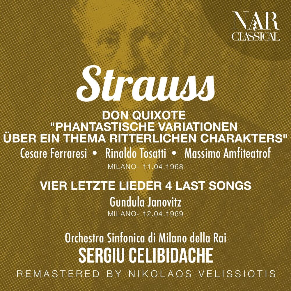 Picture of STRAUSS: DON QUIXOTE "PHANTASTISCHE VARIATIONEN ÜBER EIN THEMA RITTERLICHEN CHARAKTERS", VIER LETZTE LIEDER "4 LAST SONGS"