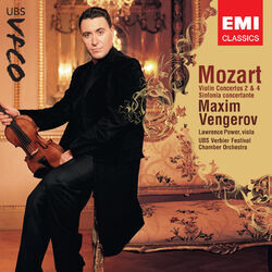 Cover of Mozart: Violin Concertos No. 2 & 4, Sinfonia concertante