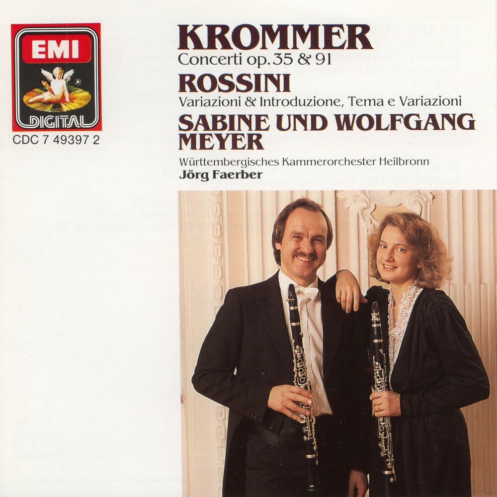 Picture of Krommer: Concertos for 2 Clarinets and Orchestra Op.35 & Op.91 / Rossini: Variations