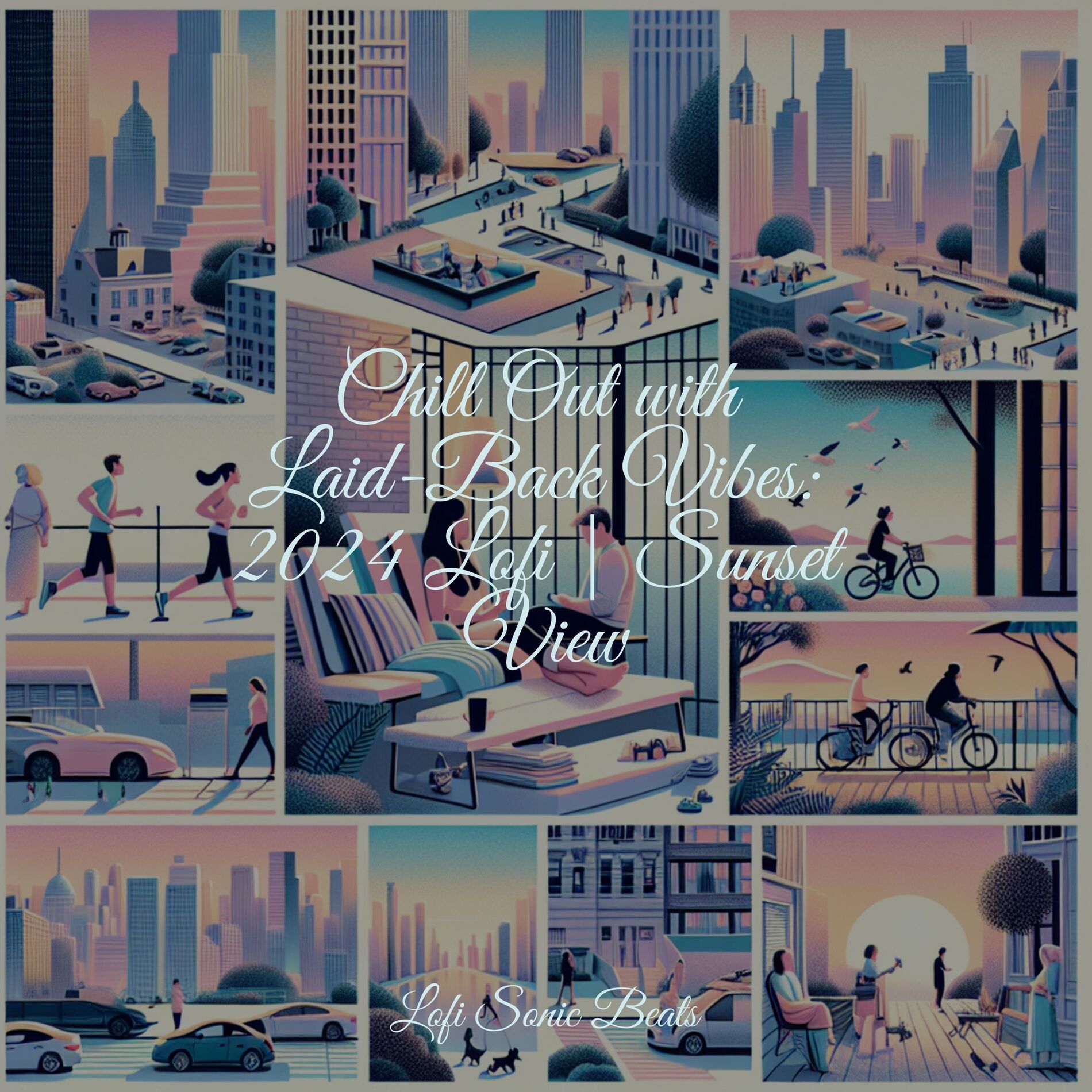 Album cover of Chill Out with Laid-Back Vibes: 2024 Lofi | Sunset View