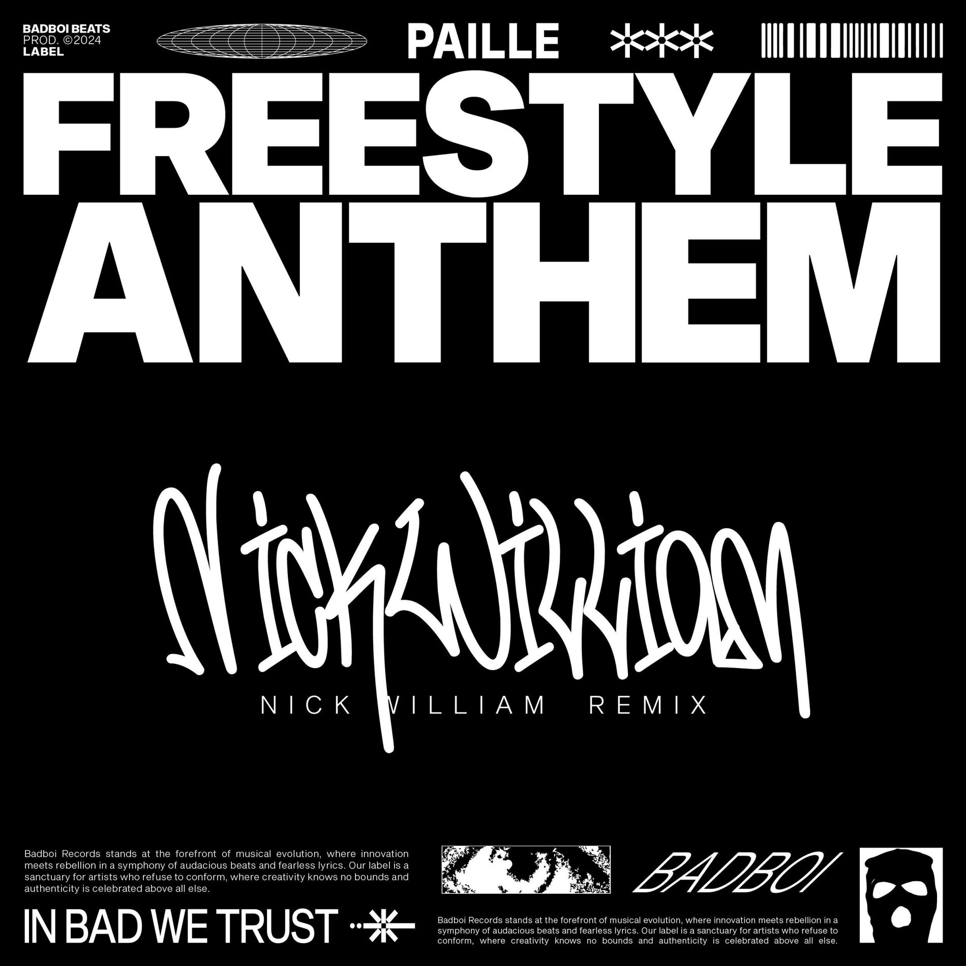 Album cover of Freestyle Anthem (feat. Paille) [Nick William Remix]