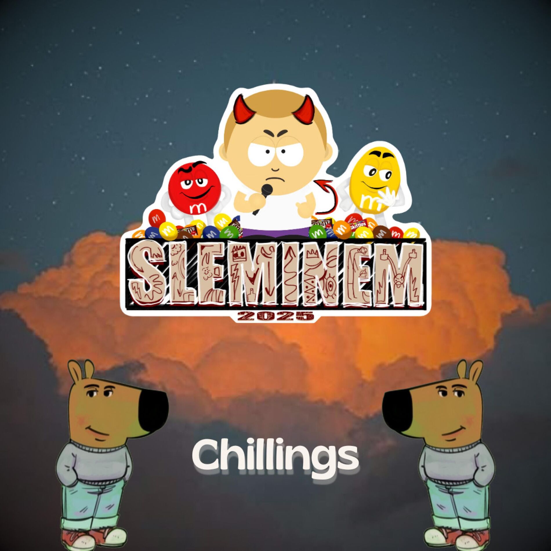 Album cover of Slemichill (Sleminem 2025) (feat. 3T, V-TEC, KROMOSOM$TAD, TEDDE, Dr. URDU & SLEMINEM)
