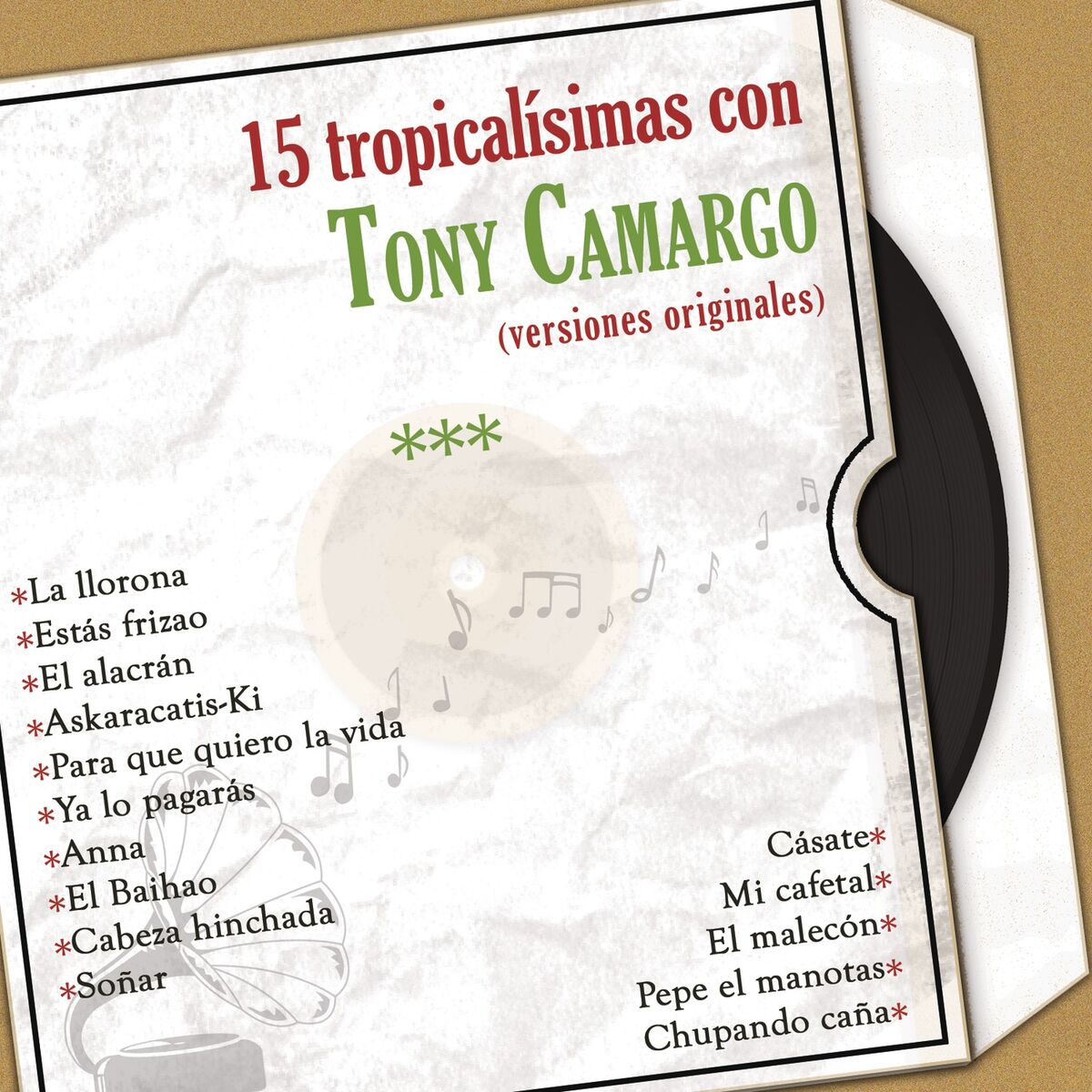 Album cover of 15 Tropicalísimas Con Tony Camargo (Versiones Originales)