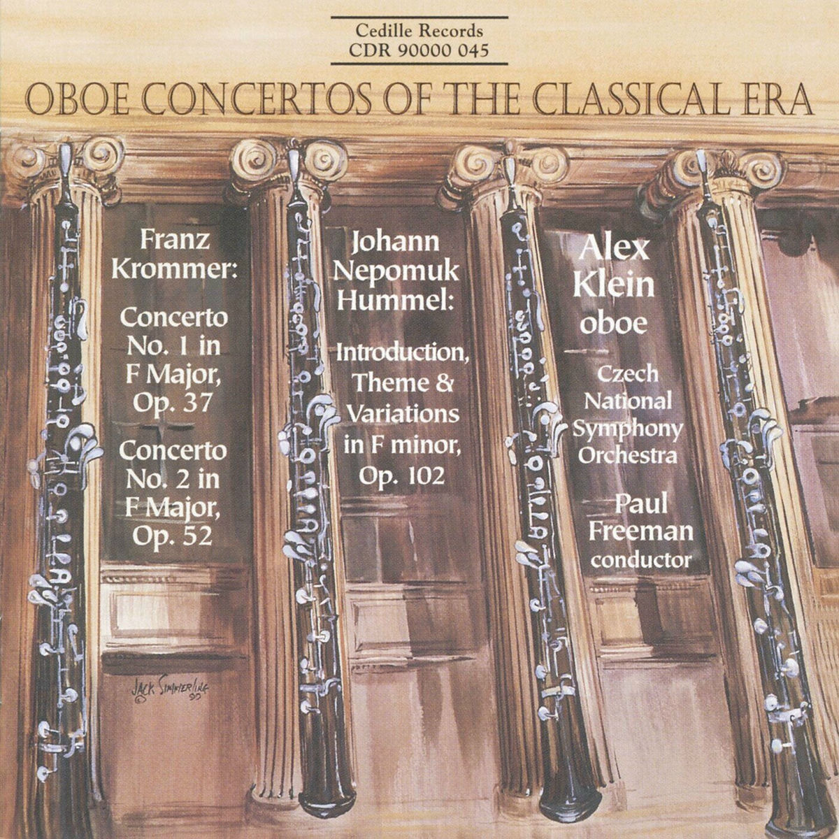 Album cover of Krommer: Oboe Concertos Nos. 1 and 2 / Hummel: Introduction, Theme and Variations