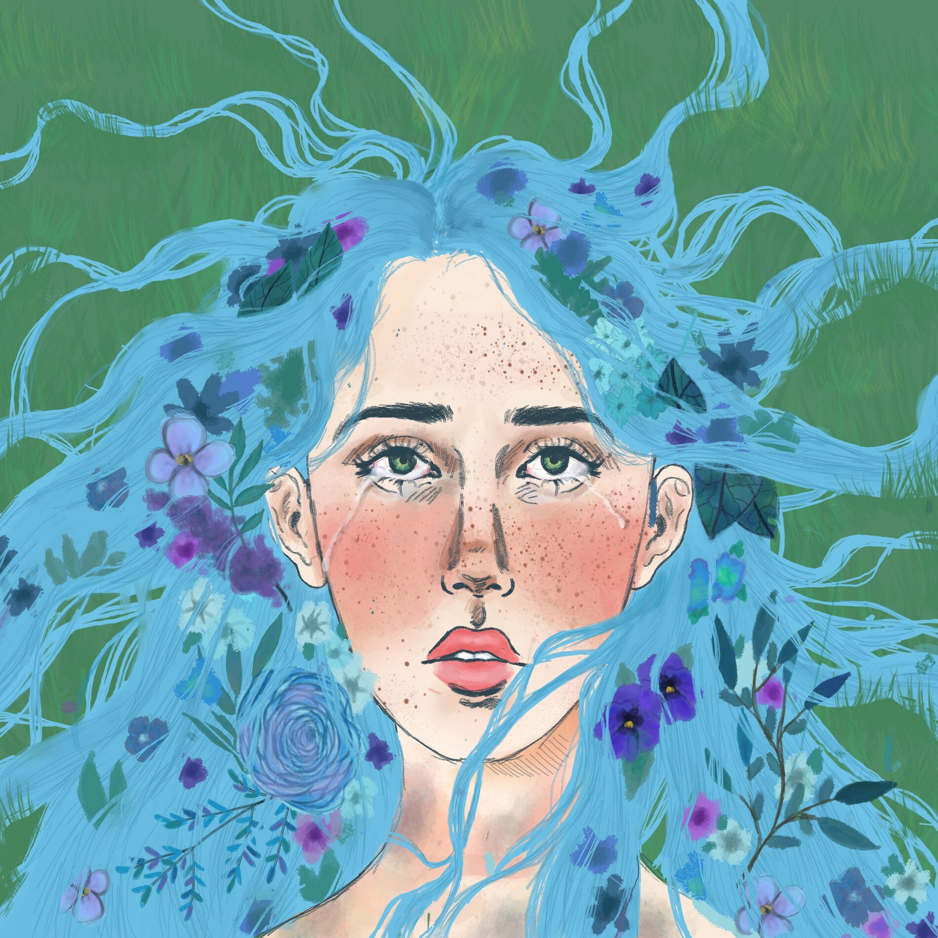 Album cover of La fille aux cheveux bleus (Instrumental)
