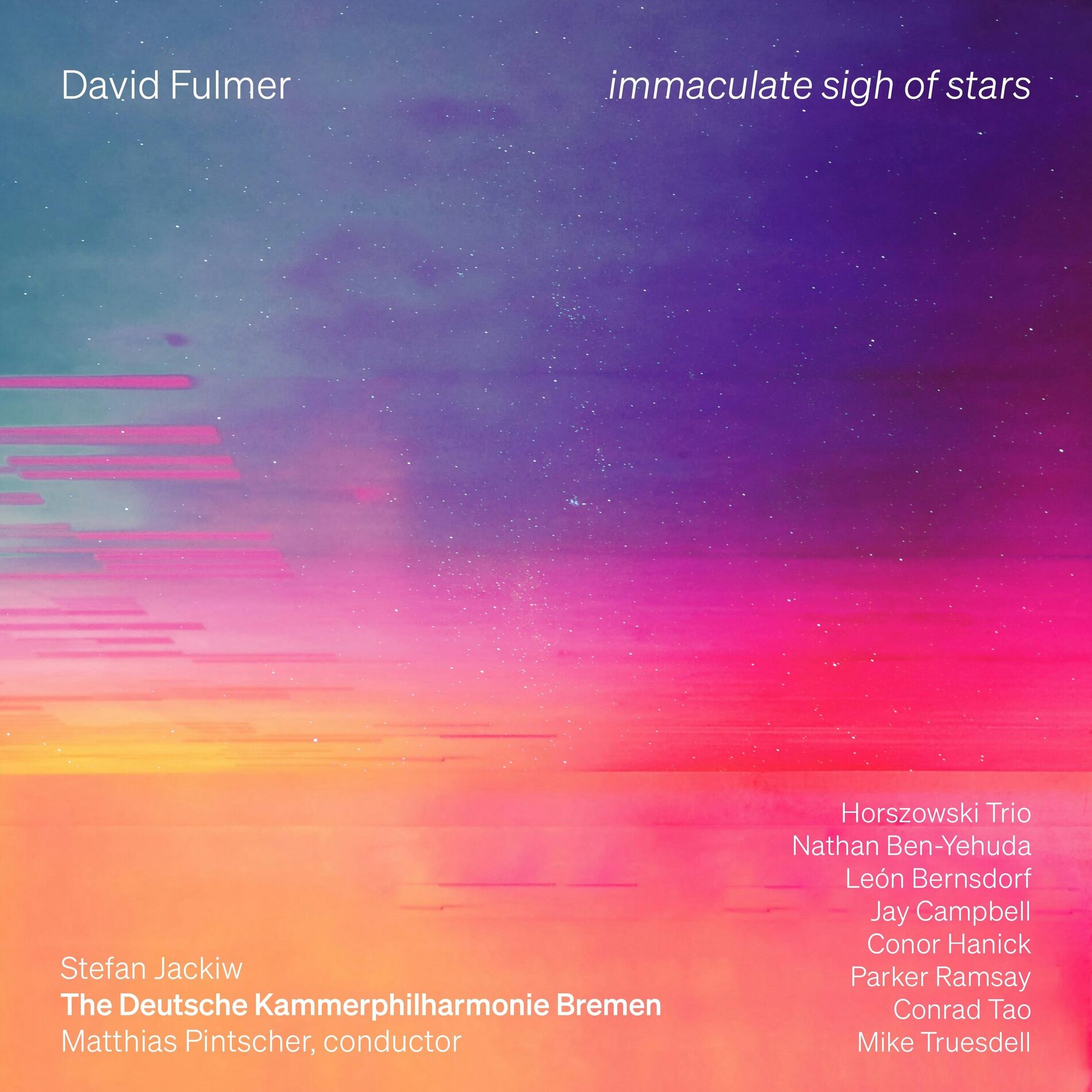 Album cover of David Fulmer: immaculate sigh of stars