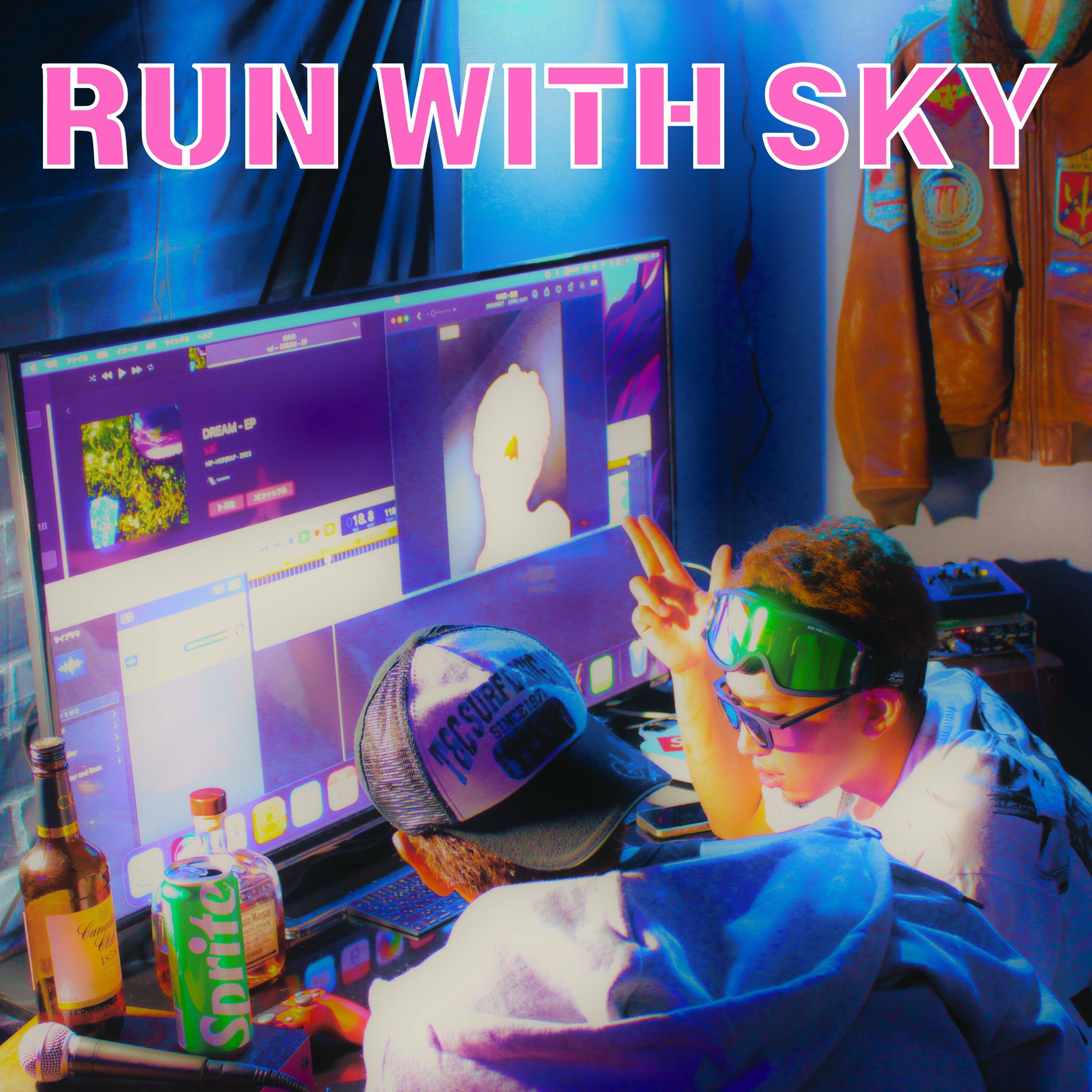 Album cover of run with sky (feat. val)