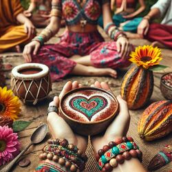 Cover of Cacao Ceremony Meditation: Open Your Heart & Soul, Spiritual Rituals, Healing Music